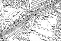 Map showing  Rochdale East Junction 1908.  HMSO?